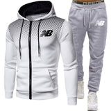 New Brand Spring Autumn Men&#39;s Tracksuit Zipper Hoodies Pants Two Piece Sets Sweatshirts Fashion Joggers Suit Sportswear