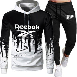 Men&#39;s brand fashion printed autumn winter Hoodie and pants suit sportswear casual slim fit men&#39;s sports shirt jogging sportswear