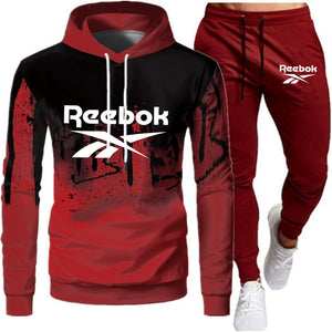 Men&#39;s brand fashion printed autumn winter Hoodie and pants suit sportswear casual slim fit men&#39;s sports shirt jogging sportswear