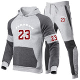 Men&#39;s Clothes Men&#39;s Casual Sets Cotton Pullover Hoodie + Sweatpants Male Winter Fleece Leisure Branded Men&#39;s Clothing S-3XL