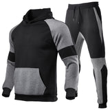 Men&#39;s Clothes Men&#39;s Casual Sets Cotton Pullover Hoodie + Sweatpants Male Winter Fleece Leisure Branded Men&#39;s Clothing S-3XL