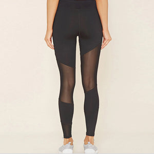 Women Mesh Black Transparent Leggings - Virtual Blue Store