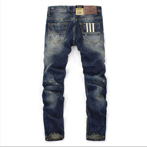 Men Straight Dark Blue Color Jeans - Virtual Blue Store