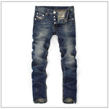Men Straight Dark Blue Color Jeans - Virtual Blue Store