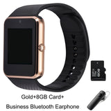 GT08 Bluetooth Smart Watch Wristband SIM TF Card Phone MP3 Smartwatch For Apple iOS Android SMS/call Reminder Fitness Camera - Virtual Blue Store