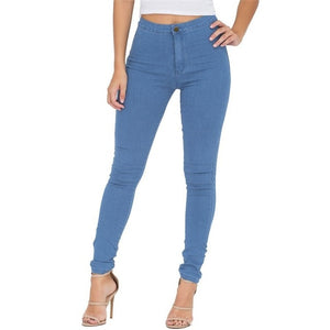 Women Skinny High Waist Jeans - Virtual Blue Store