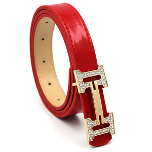 Letter Buckle Women Dress Belt - Virtual Blue Store