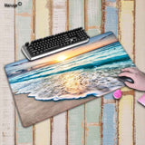 Mairuige Beach wave Super Large Size Mouse Pad Natural Rubber Material Waterproof Desk Gaming Mousepad Desk Mats - Virtual Blue Store