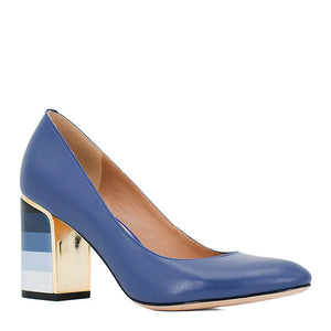 Square Heel Sheepskin Round Toe Shoes - Virtual Blue Store