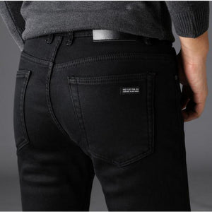 Men Classic Soft Black Jeans - Virtual Blue Store