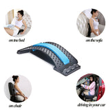Stretch Equipment Back Massager Stretcher Fitness Lumbar Support Relaxation Mate Spinal Pain Relieve Chiropractor Messager - Virtual Blue Store