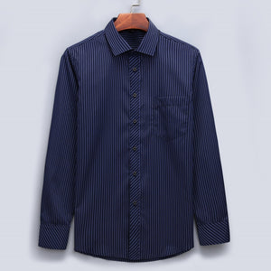 Men's Business Casual Long Shirt - Virtual Blue Store