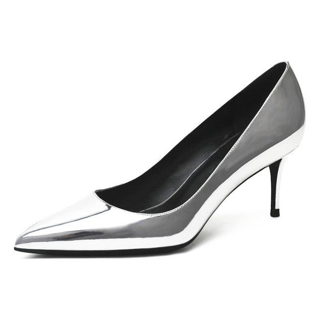 Women's Patent Leather Shoes - Virtual Blue Store