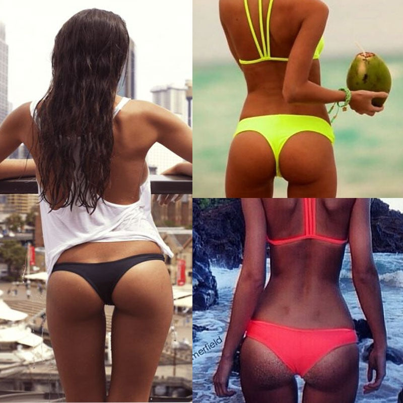 Brazilian Cheeky Bikini Bottom Thong