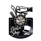 Barbershop Decoration Vinyl Wall Clock - Virtual Blue Store