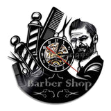 Barbershop Decoration Vinyl Wall Clock - Virtual Blue Store
