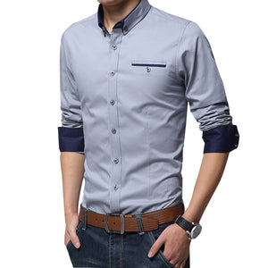 Casual Social Formal Shirt - Virtual Blue Store