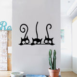 Three Black Cat DIY Wall Stickers - Virtual Blue Store