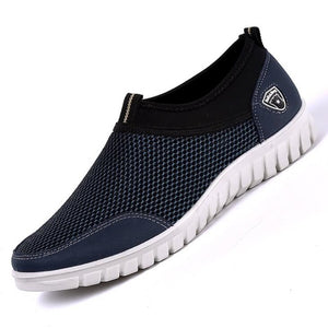 Men Breathable Slip-On Shoes - Virtual Blue Store