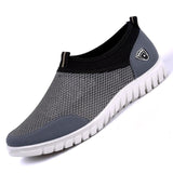 Men Breathable Slip-On Shoes - Virtual Blue Store